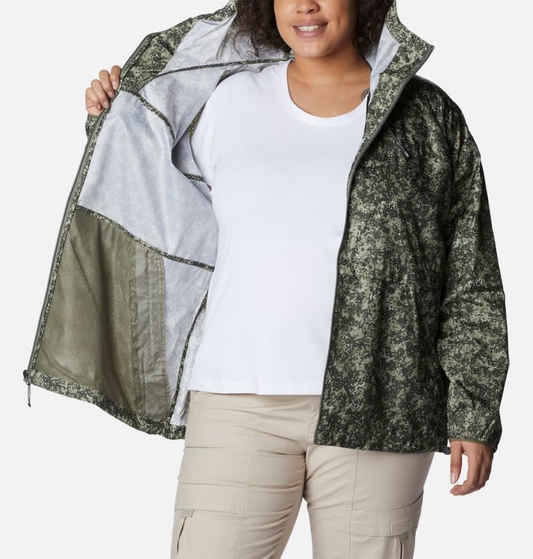 Columbia Alpine Chill Windbreaker Jakke Dame Grønn | Plus Size 84532V